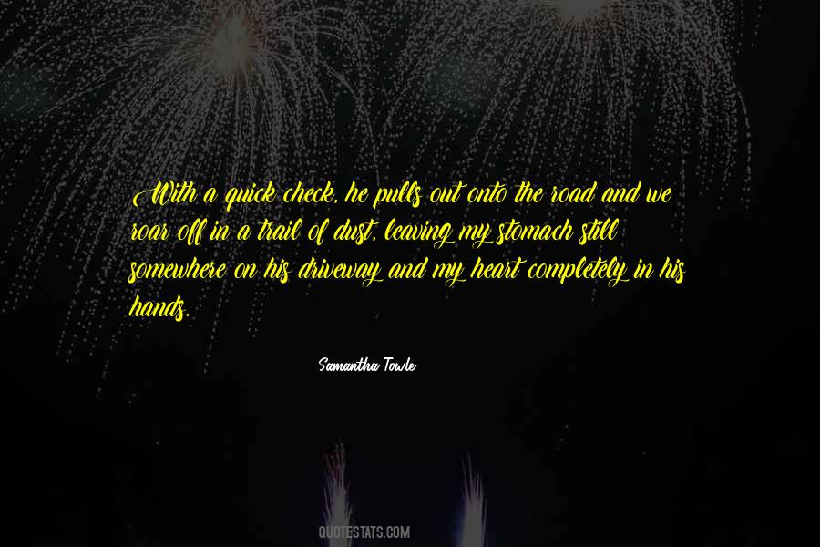 Leaving Hands Quotes #1056732