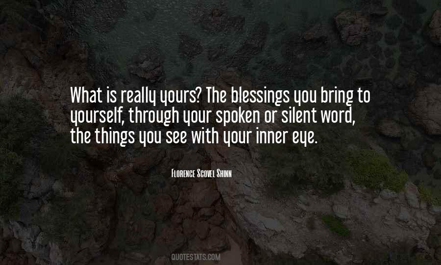 See The Blessings Quotes #198517
