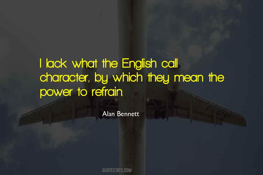English Character Quotes #298239