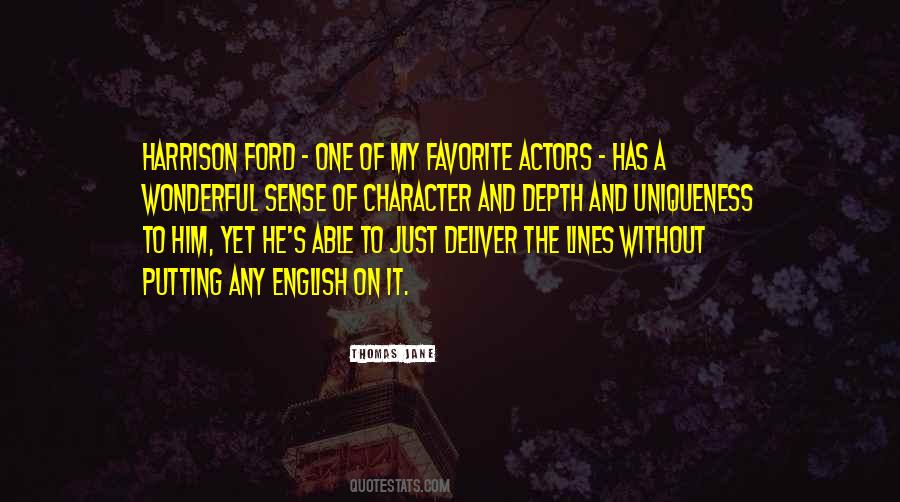 English Character Quotes #622113