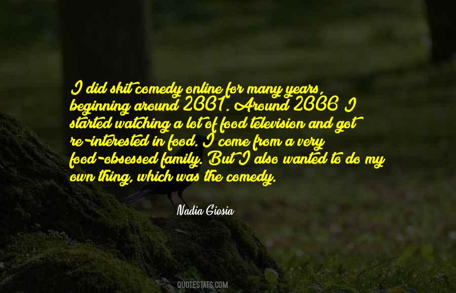 Comedy Food Quotes #1483528