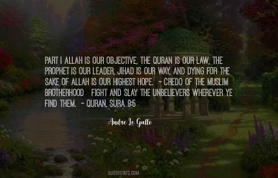 For Allah Quotes #686253