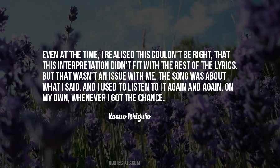 On My Own Again Quotes #1011516