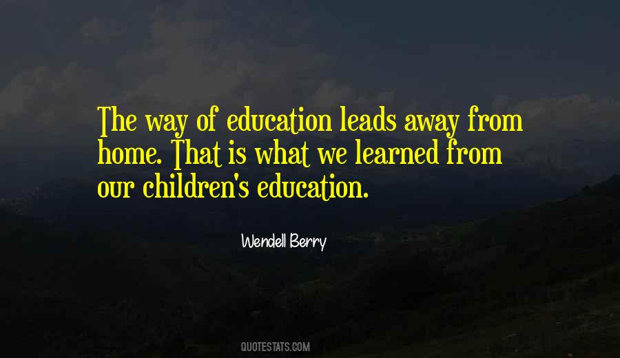 Education Home Quotes #842301