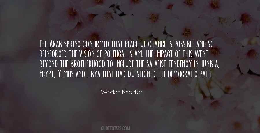 Peaceful Political Quotes #500585