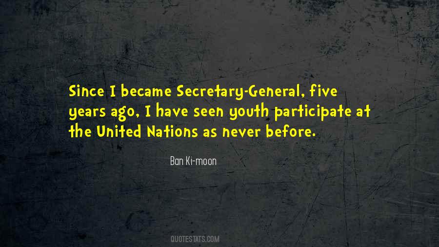 Secretary General Quotes #1389927