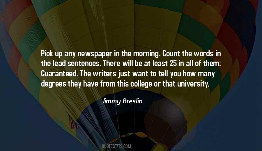 Morning Newspaper Quotes #1151081