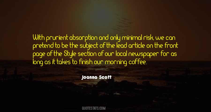 Morning Newspaper Quotes #1662028
