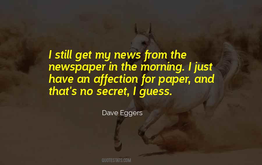 Morning Newspaper Quotes #542754
