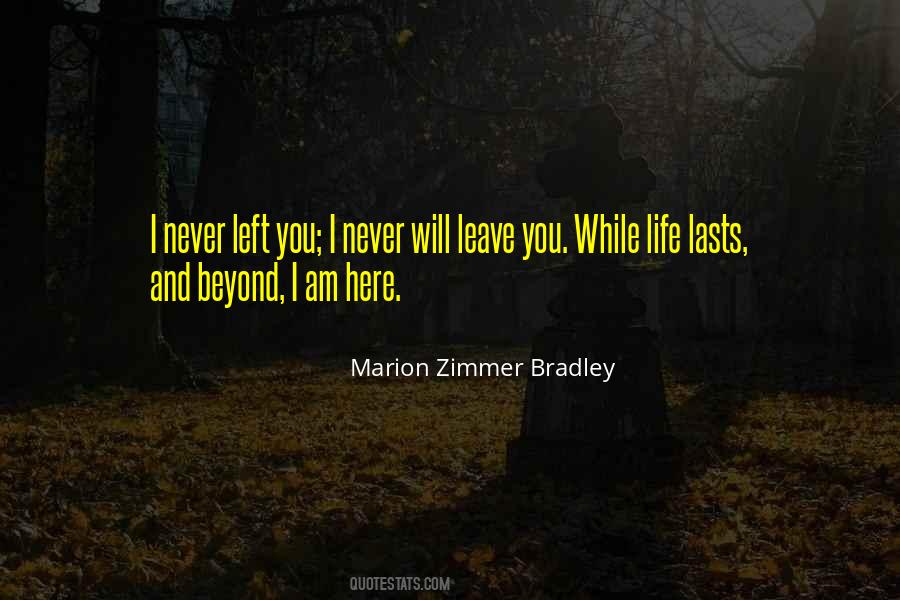 Will Never Leave You Quotes #1111398