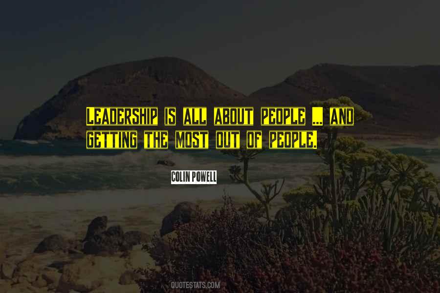Leadership Is About Quotes #570120