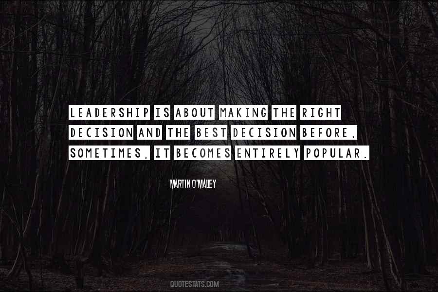 Leadership Is About Quotes #808471