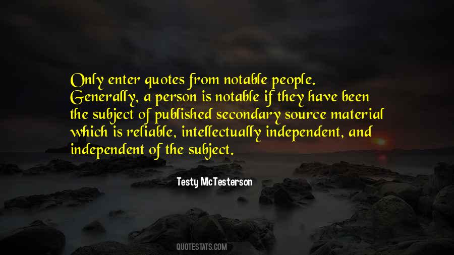 Quotes About Independent Person #1377378