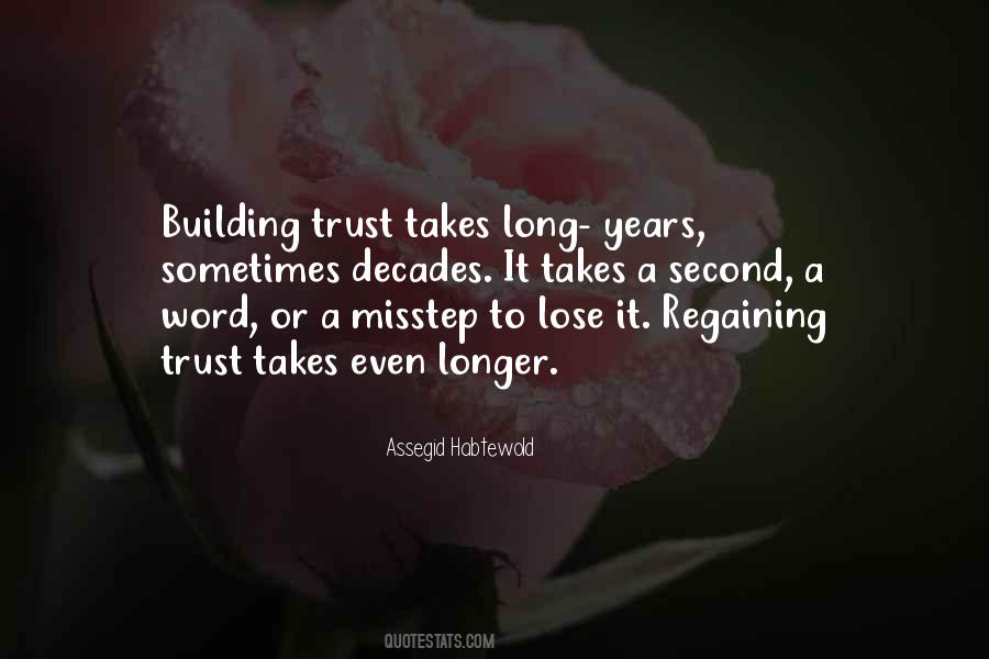 Lose Trust Quotes #1614129