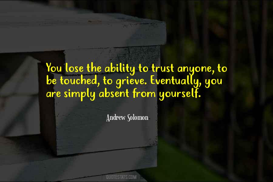 Lose Trust Quotes #885104
