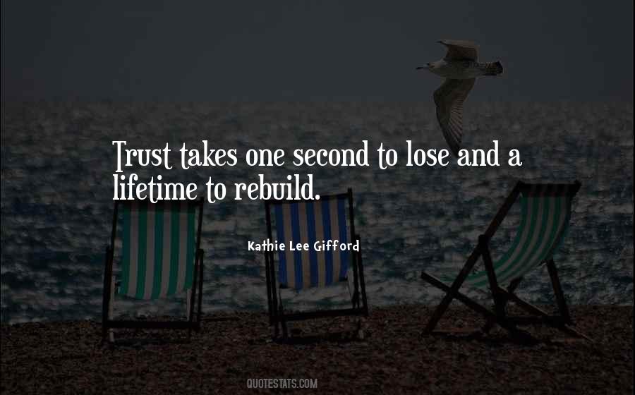 Lose Trust Quotes #997503
