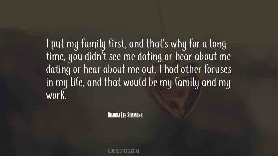 Work And Family Life Quotes #297128