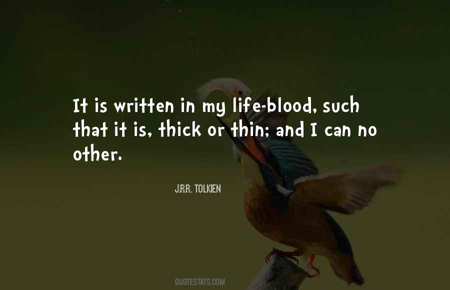 Thin Blood Quotes #1004768