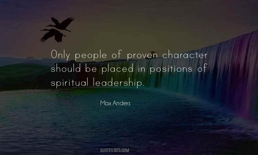 Character Leadership Quotes #1479102