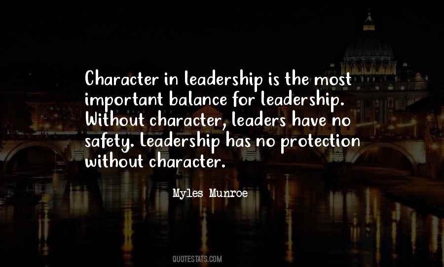 Character Leadership Quotes #57472