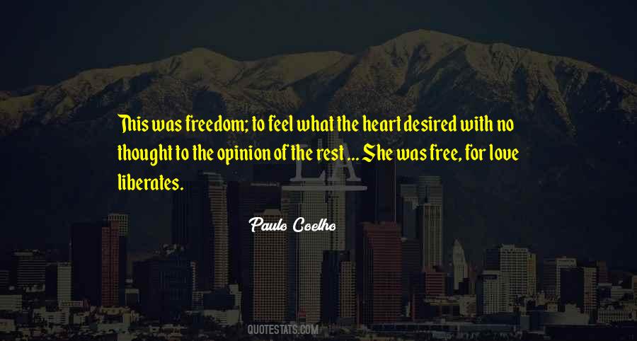 Feel Free In Love Quotes #505082