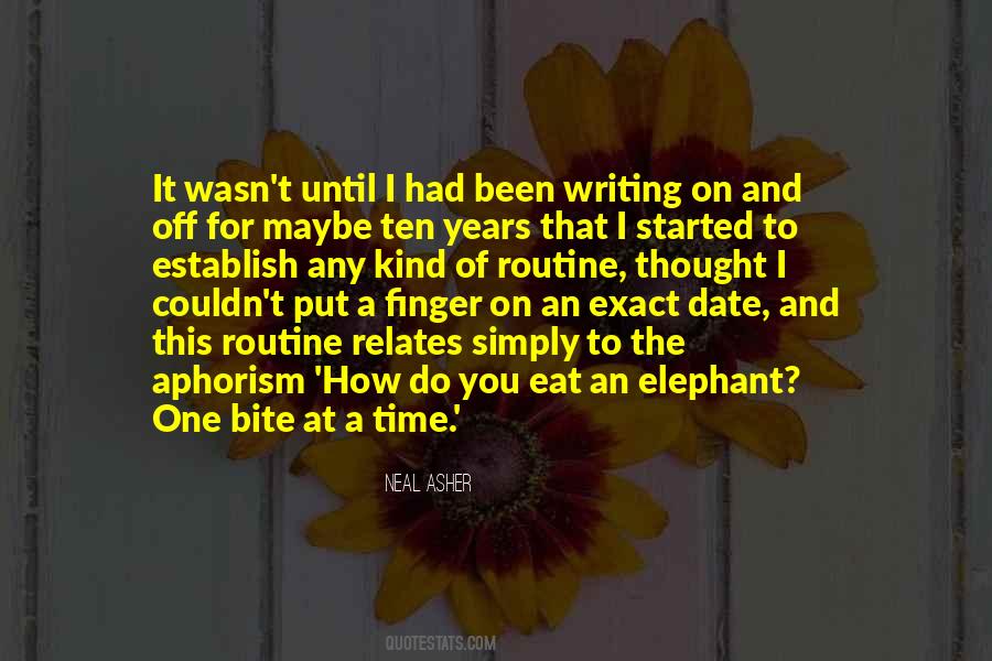 Eat An Elephant Quotes #258435