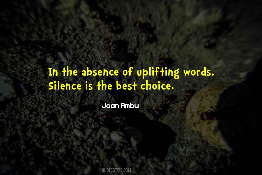 Silence Best Quotes #1105562