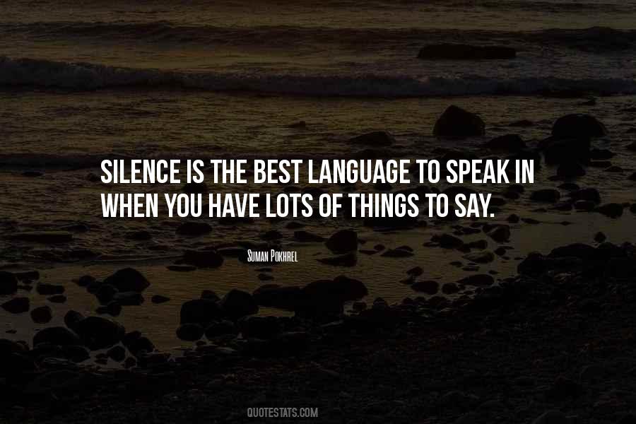 Silence Best Quotes #976499