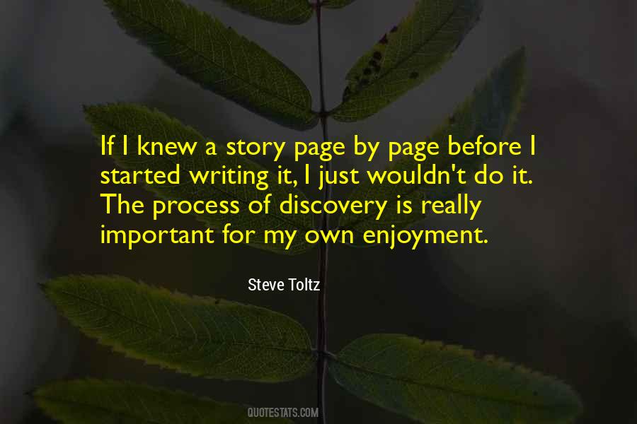 Writing My Own Story Quotes #1653986
