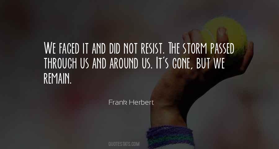 The Storm Has Passed Quotes #916566