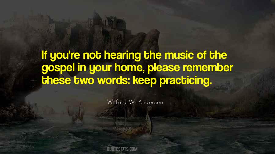 Music Hearing Quotes #1877554