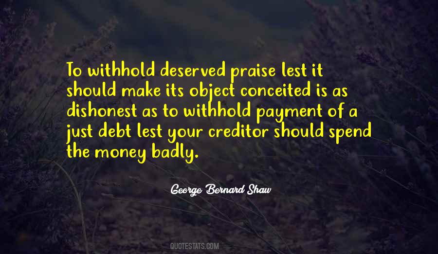 Quotes About Debt Money #812781