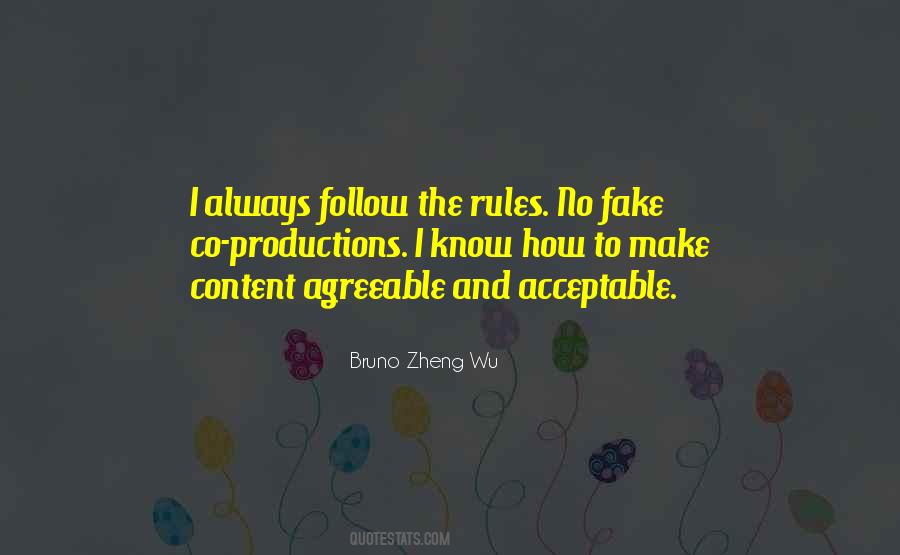Follow Rules Quotes #1196753