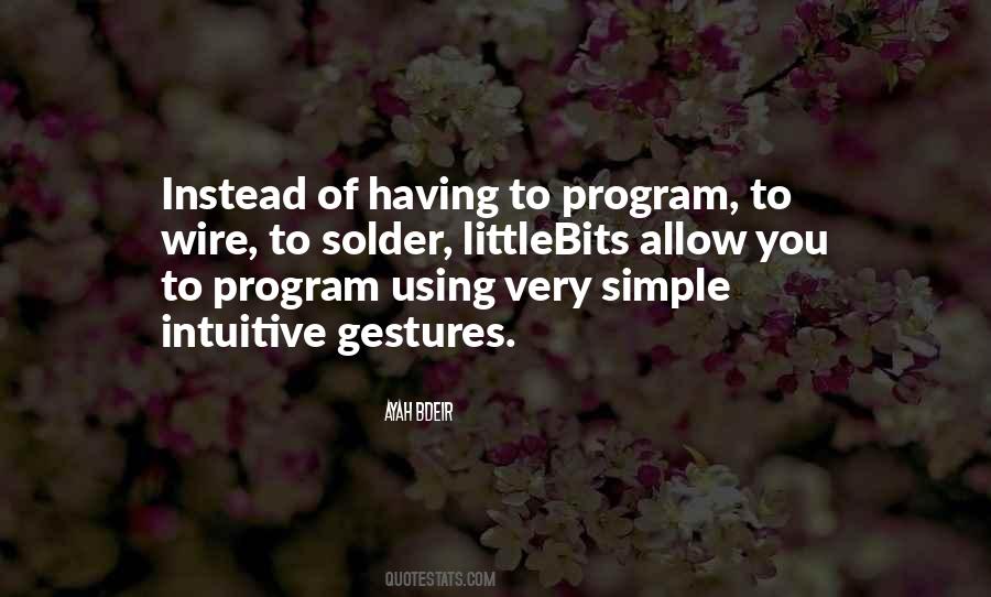 Simple Program Quotes #539049