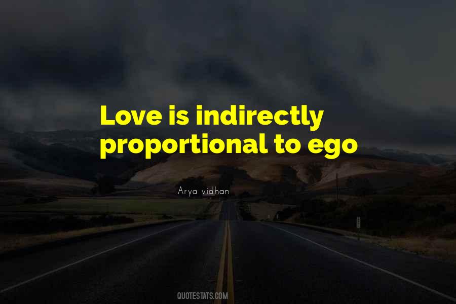 Ego Love Quotes #511147