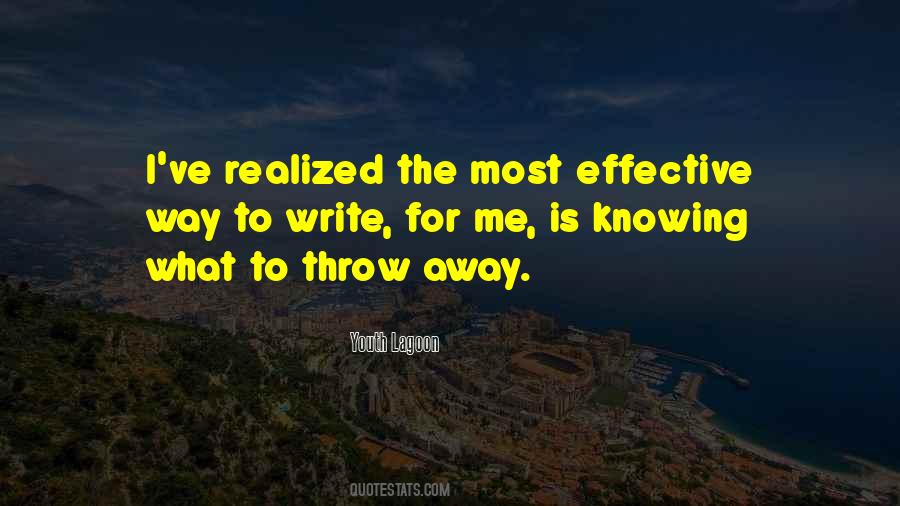 You Throw Me Away Quotes #18976