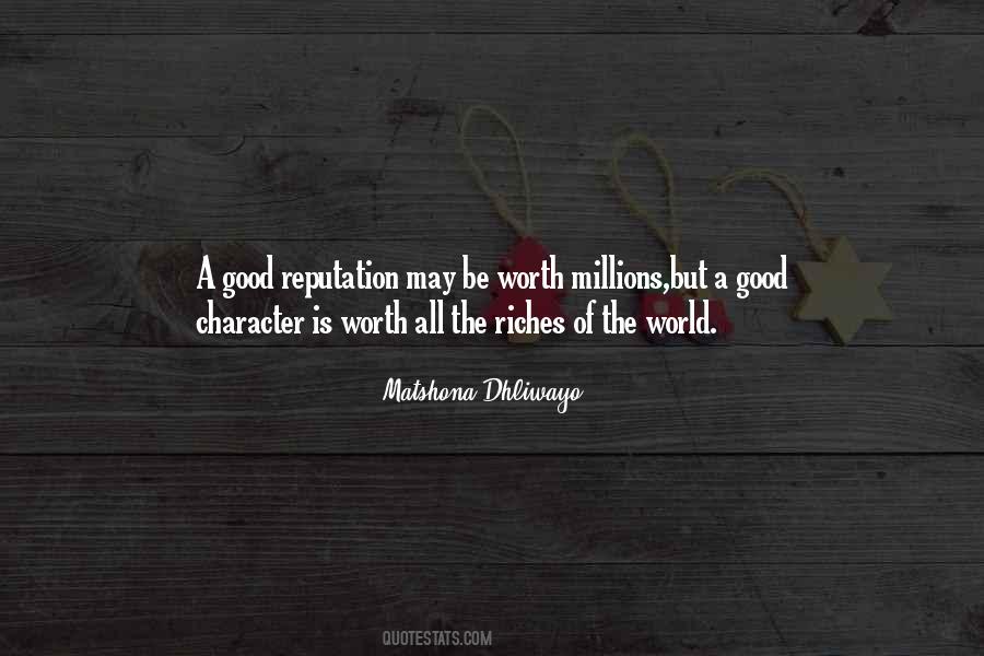 Reputation Is What Others Think Of You Quotes #110146