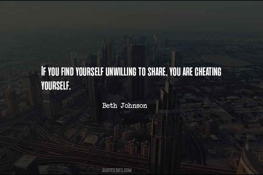 You Are Cheating Yourself Quotes #1471060