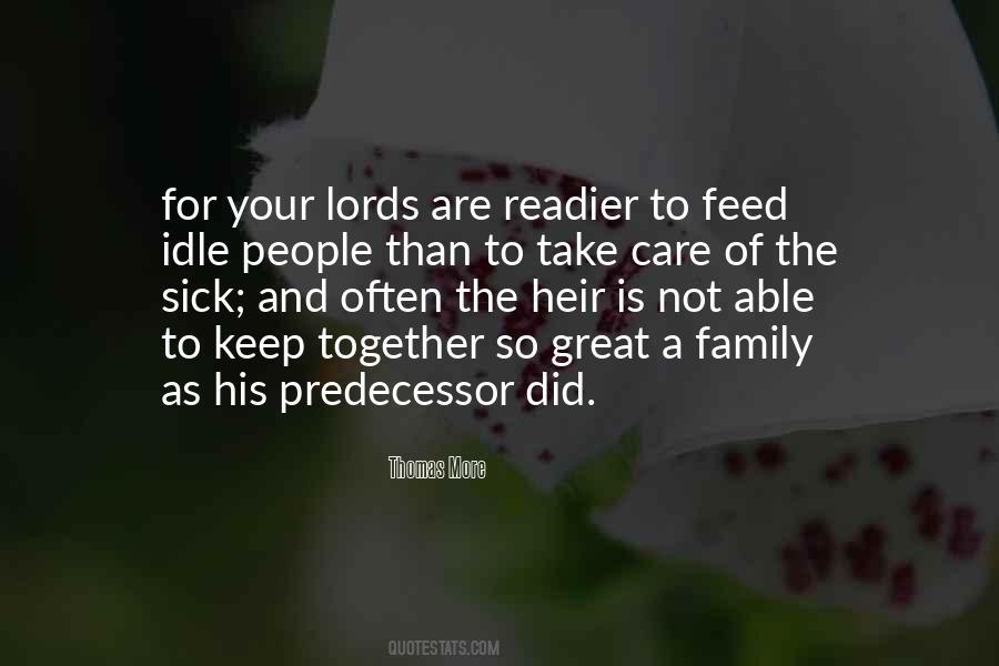 Care Of Family Quotes #1684665