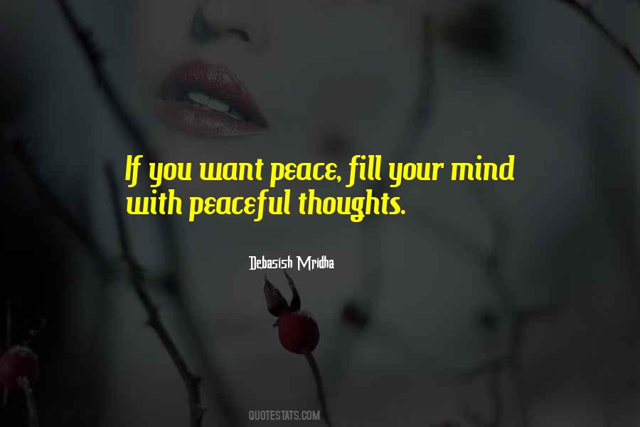 Peace Thoughts Quotes #308253