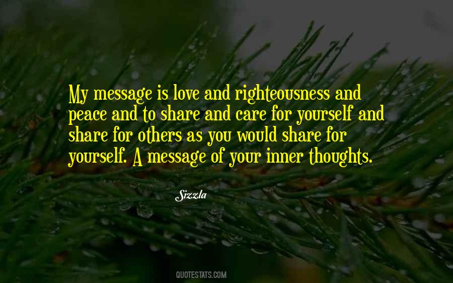 Peace Thoughts Quotes #994527