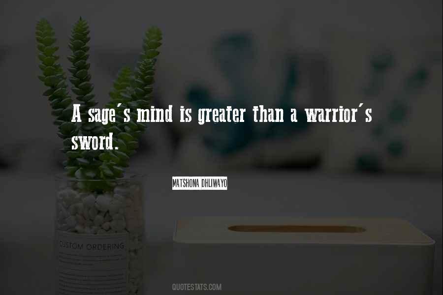 Warrior Sword Quotes #1543942