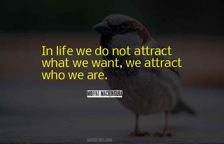 Attract What You Want Quotes #877061