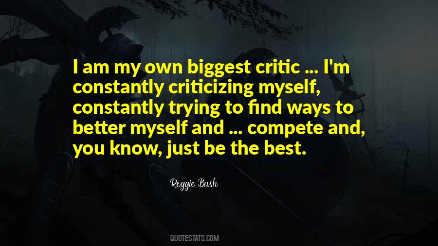 Quotes About Being A Critic #1657871