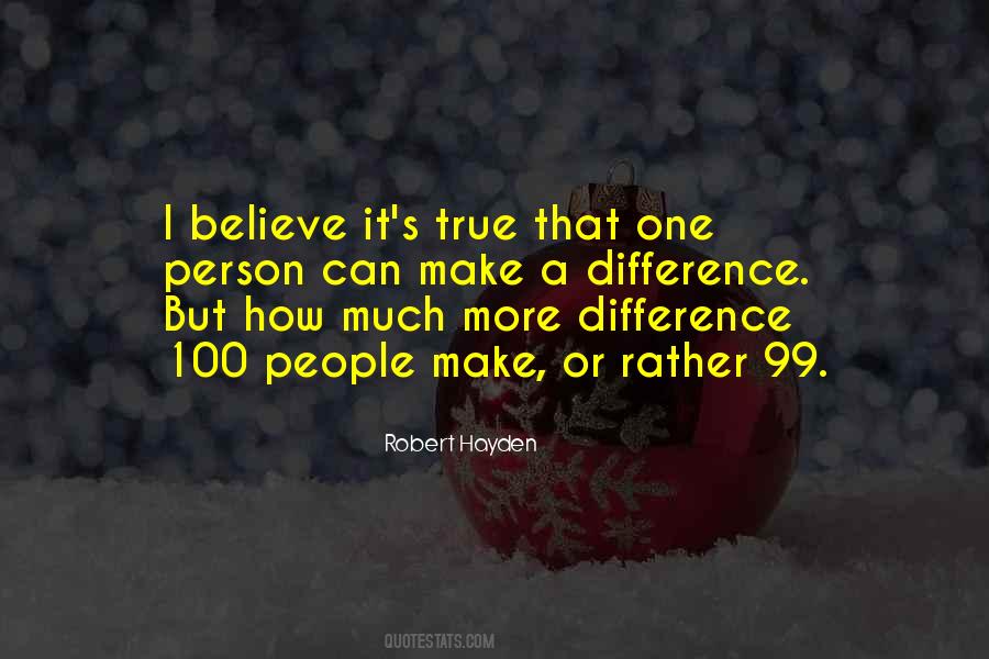 People Make A Difference Quotes #1610131