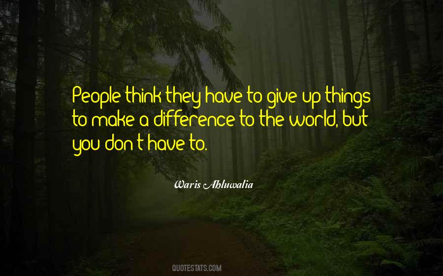 People Make A Difference Quotes #312041