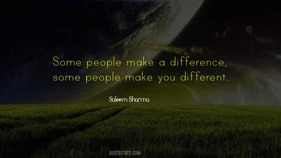 People Make A Difference Quotes #659739