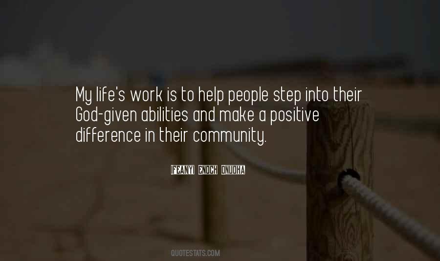 People Make A Difference Quotes #879374