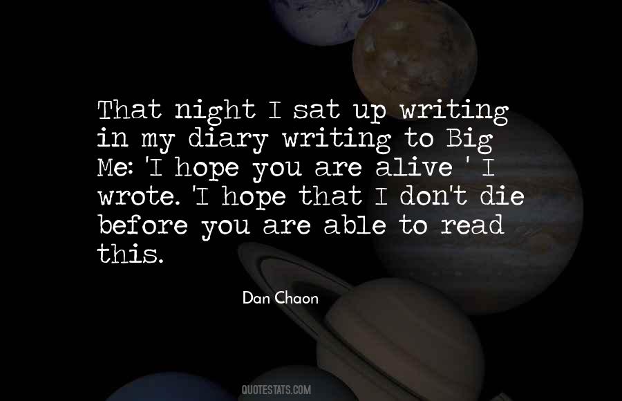 I Hope You Die Quotes #1262121