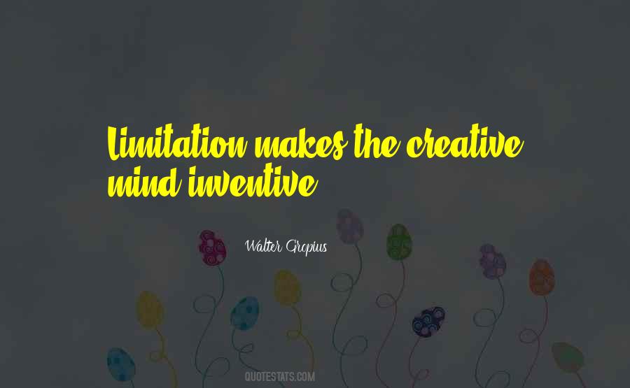 Creative Limitation Quotes #340372